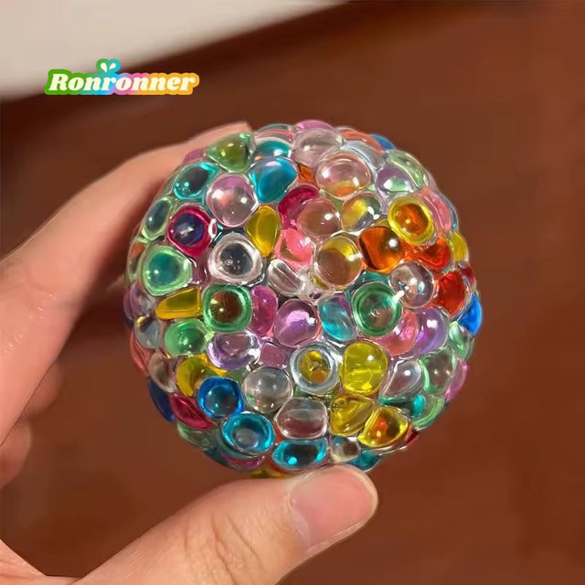 Fidget Ice Cube, farbige Perlen Quetschbälle, Handübungs-Sensorik-Spielzeug - Bild 1