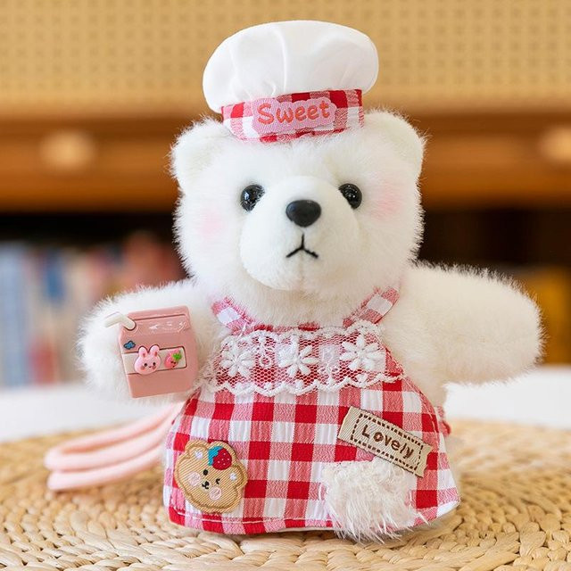 William Bär Koch Bär, Plüschpuppe, Weiß, 4 inch - Bild 1