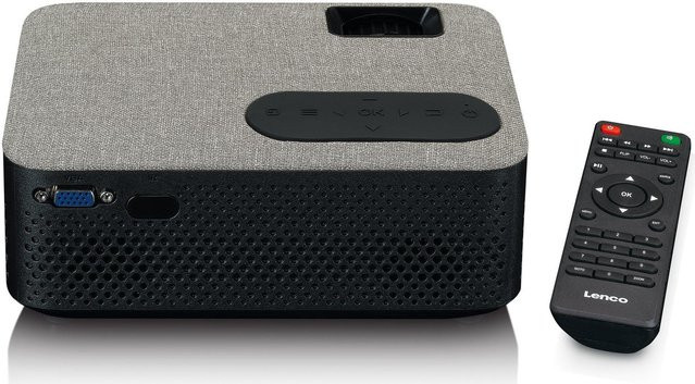 Lenco LPJ-700BKGY LCD-Projektor in Schwarz/Grau mit Full HD, 4000lm, Bluetooth, HDMI und USB-Anschluss - Bild 2