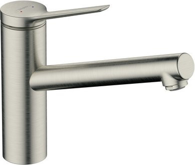 Hansgrohe Einhebel-Küchenmischer Zesis M33 1jet in Edelstahl-Optik, Farbe: Grau/Silber, B/H: 51 x 214 mm - Bild 1