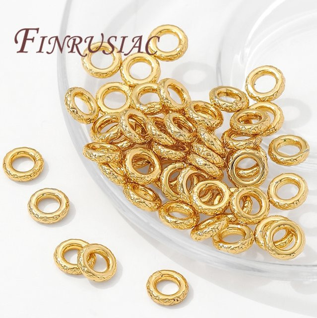 FINRUSIAC Lochperlen, 18 Karat vergoldet, Unisex - Bild 1