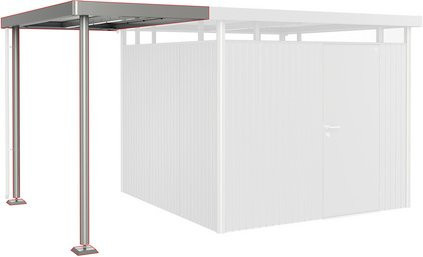 Biohort Seitendach HighLine für Gerätehaus, Grau, B/T/H: 150 x 235 x 222 cm - Bild 2