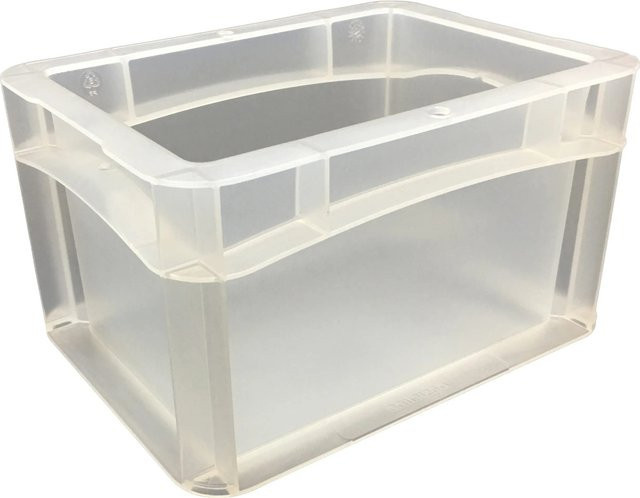 Eurobox-System Vollwand Box Transparent B: 20 cm, T: 15 cm, H: 12 cm - Bild 1