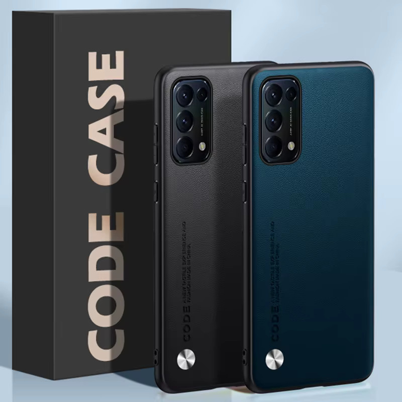 Luxus PU Leder Handyhülle für OPPO Find X3 Lite und OPPO Reno 5 5G / Reno5 4G, stoßfester Silikon Schutz, Farben: Grün oder Schwarz - Bild 1