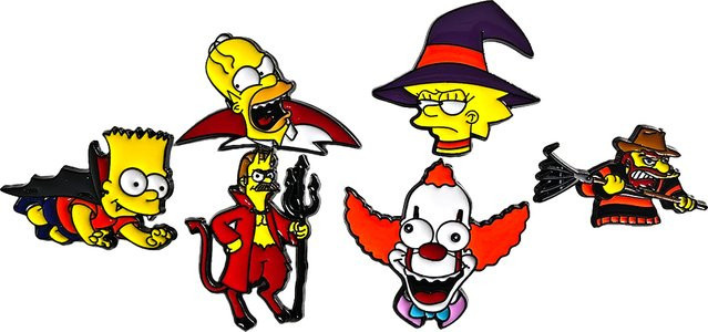 The Simpsons Anstecknadel-Set, 6-teilig, Bunt, Unisex - Bild 1