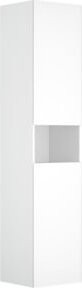 Keuco Hochschrank Stageline in Weiß mit Glastüren, integrierter LED-Fachbeleuchtung und Regalen, B/T/H: 40 x 36 x 180 cm - Bild 1