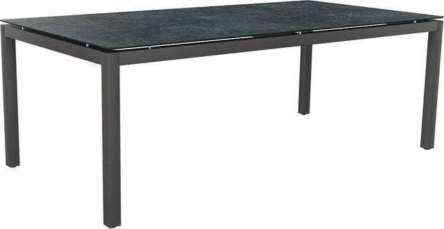 Stern Tisch Silverstar 2.0 Metallic in Graphit Grau aus Aluminium, B/T: 200 x 100 cm - Bild 1