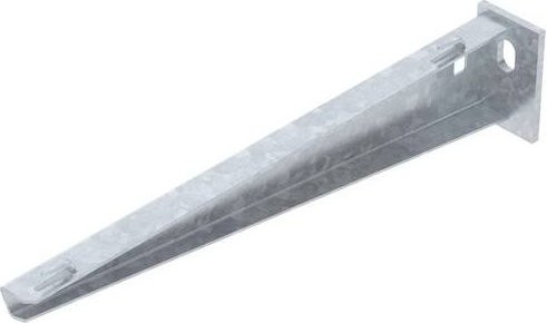 OBO Bettermann Wand- und Stielausleger aus Metall in Silber, B/T/H: 31,0 x 31,0 x 6,5 cm - Bild 1