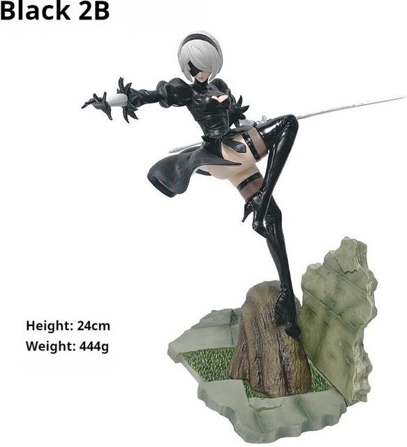 NieR: Automata 2B Kampfhaltung, Figur, 24cm, Kunststoff - Bild 1