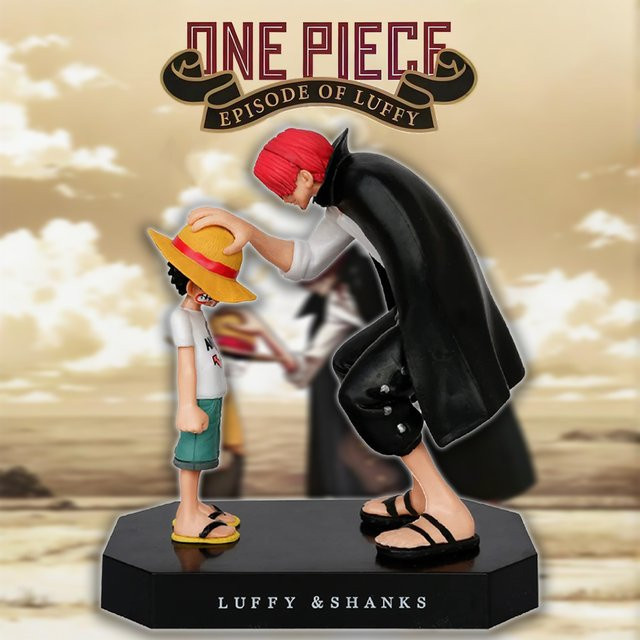 Bandai One Piece Luffy und Shanks Actionfigur, 18 cm, Kunststoff - Bild 1