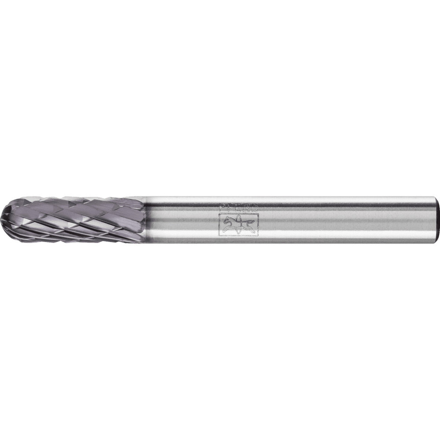PFERD TOOLS Hartmetall Frässtift Walzenrund WRC HICOAT, Farbe: Silber, Durchmesser: 6 mm, Länge: 16 mm, Schaft-Durchmesser: 6 mm, Z3P universal mittel kreuzverzahnt - Bild 1