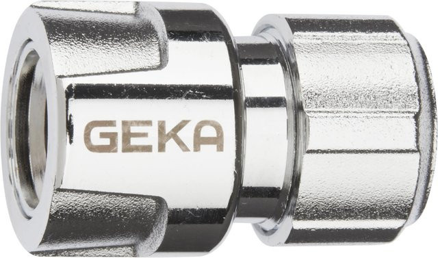 Geka plus Schlauchstück Stecksystem Quick Coupling aus Messing in Silber, 13 mm (1/2 Zoll) - Bild 1