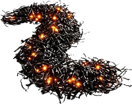 Beleuchtete gruselige Rankengirlande mit LED-Licht für Halloween, wasserdichte künstliche schwarze Äste zur Dekoration, Länge: 2,7 m - Bild 1