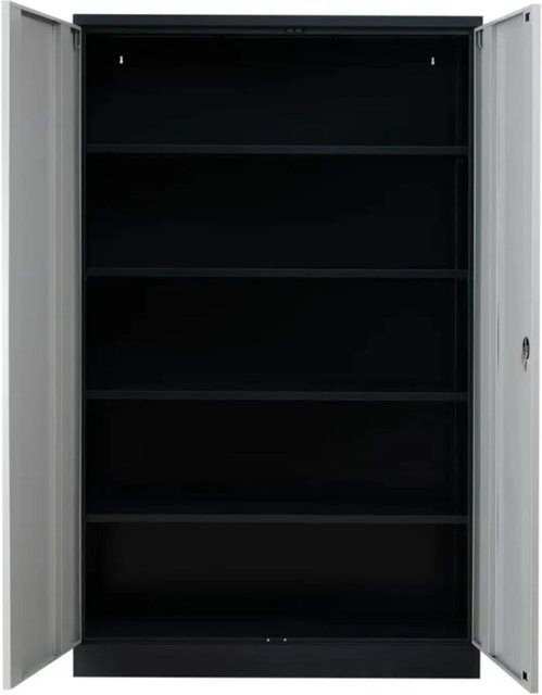 PROREGAL Stahlschrank Bee mit 7 Fachböden und Schließsystem in Anthrazit und Grau, H x B x T: 195 x 92 x 50 cm - Bild 1
