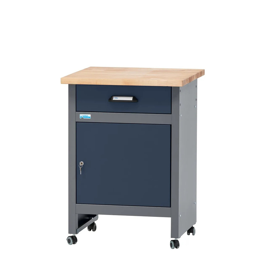 Küpper Werkbank mit einer Schublade und Rollen in Dunkelblau, H x B x T: 84 x 60 x 60 cm - Bild 2