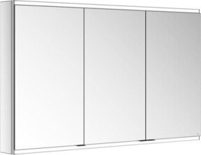 Keuco Spiegelschrank Royal Modular 2.0 mit 3 Drehtüren und LED-Beleuchtung, B/H/T: 120 x 70 x 12 cm, Weiß/Silber - Bild 1