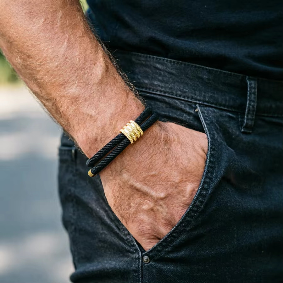 Noter Armband-Set, 3-teilig, Schwarz, Herren - Bild 2
