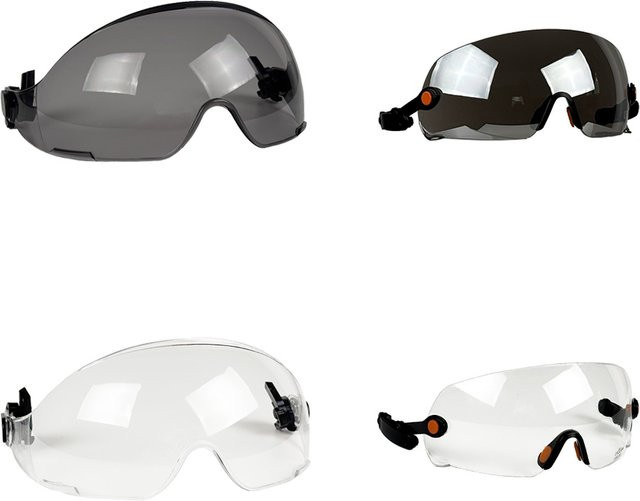 Transparentes CE-Visier aus Kunststoff als Ersatz-Augenschutz für Bauhelme und Schutzhelme - Bild 1