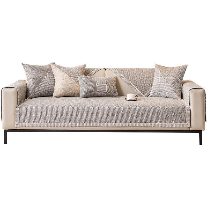 Yiran Furniture Rutschfester Sofabezug aus Baumwoll-Leinen für alle Jahreszeiten, B/H: 70 x 70 cm - Bild 2