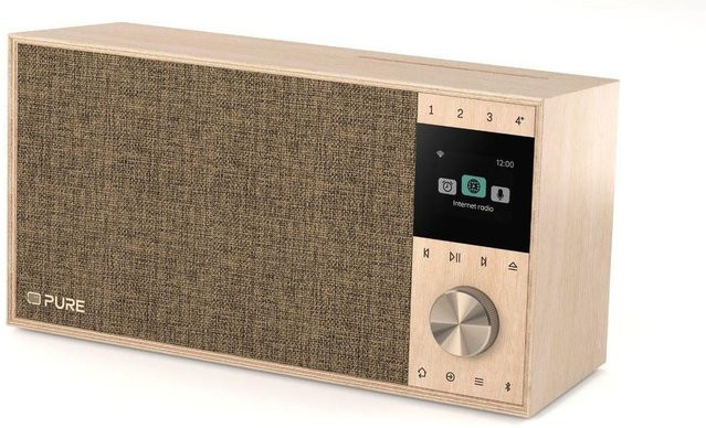 Evoke Home II Kompaktanlage in Birke mit Bluetooth, Beige - Bild 1
