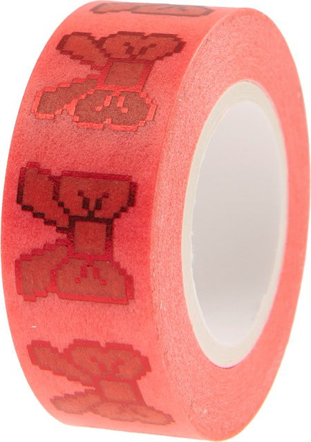 Rico Design Paper Poetry Tape Schleifen Pixel in Neonpink - Bild 1