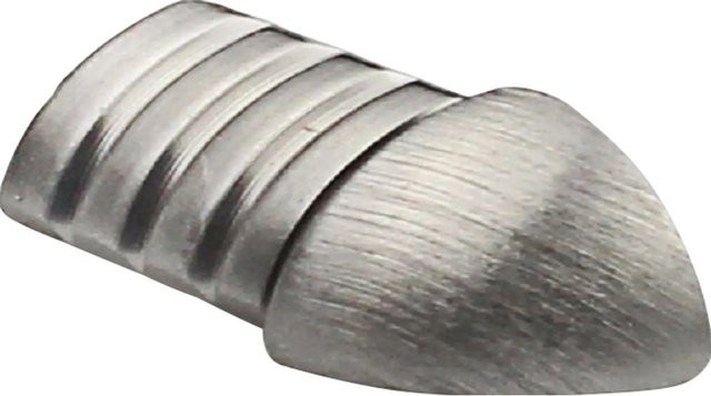 Arcansas Ecke Viertelkreis-Abschlussprofil aus Edelstahl gebürstet in Silber, 2 Stück, 8 mm - Bild 1