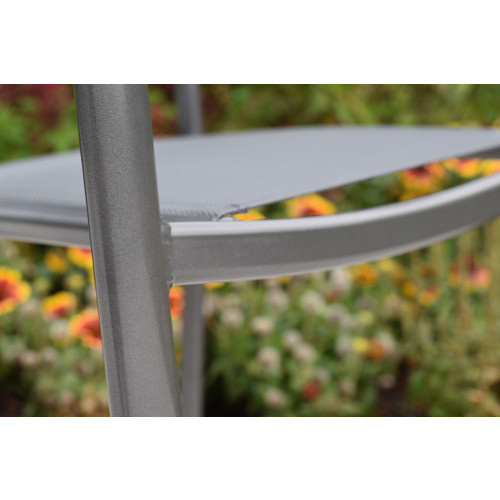 Merxx Milano Gartenmöbel-Set 5-tlg. aus Aluminium in Grau mit Tisch B: 150 cm, T: 90 cm - Bild 3