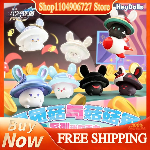 Mihoyo Honkai Star Rail Bunny Mushroom & Mushroom Bunny, Mini Blind Bag, Desktop-Figur - Bild 1