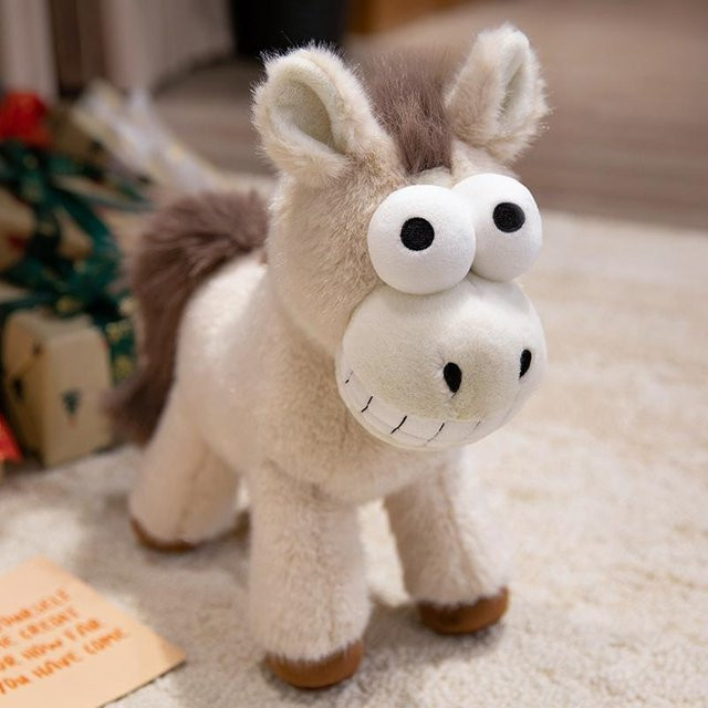 Yiran toy Kawaii Cartoon Kleines Pferd Plüschtier, 28cm, Bunt / Mehrfarbig - Bild 1