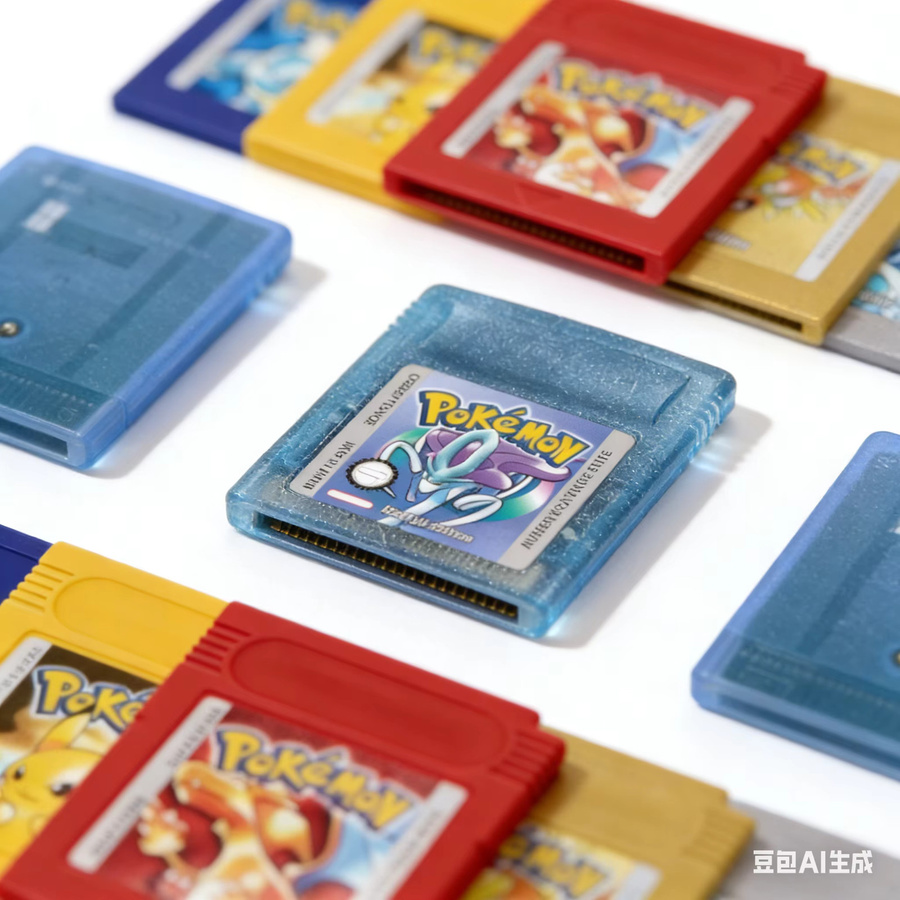 Pokemon-Serie Kristall Gold Blau Grün Rot Silber Gelb, Videospiel für GBC - Bild 3