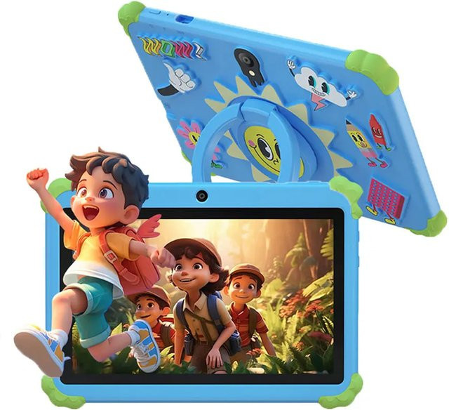 BDF Kinder-Tablet mit 7,0 Zoll Display, Android 13, 4GB RAM, 64GB Speicher, Blau, Kindersicherung und 4000mAh Akku - Bild 1