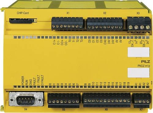 PILZ Kontakterweiterung PZE 9 24VDC Gelb, 8 Schließer, 1 Öffner, B/T/H: 90 x 121 x 87 mm - Bild 1