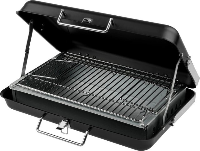 Mömax Holzkohlegrill Koffer-Camping Schwarz B/T/H: 40,5 x 25 x 26 cm - Bild 1