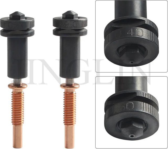 E3D REVO High Flow Düse für FDM-Drucker aus gehärtetem Stahl, Kupfer oder Titan in 0,4 mm und 0,6 mm - Bild 1