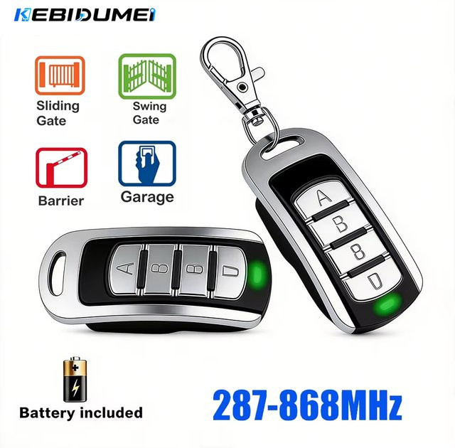 KEBIDUMEI Rolling-Code-Fernbedienungs-Duplikator Drahtloser Fernbedienungssender für Garagentore 287-868MHz 433MHz 868.35MHz - Bild 1