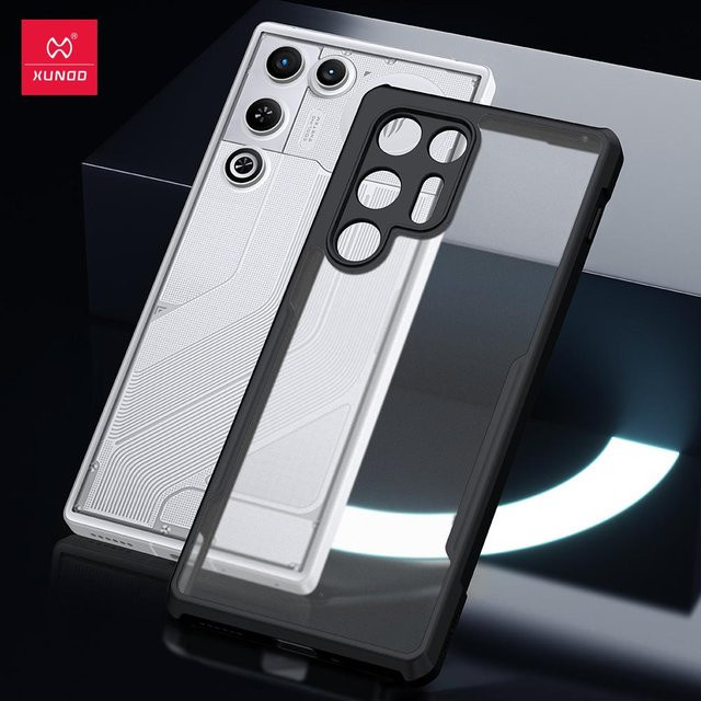 Xundd Stoßfeste Handyhülle mit Laser Muster für ZTE Nubia Red Magic 11 Air in Schwarz und Transparent - Bild 1