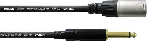 Cordial CCM 5 MP XLR Verbindungskabel Schwarz mit 1x XLR-Stecker und 1x 6,35 mm Klinkenstecker, Länge: 5,00 m - Bild 1