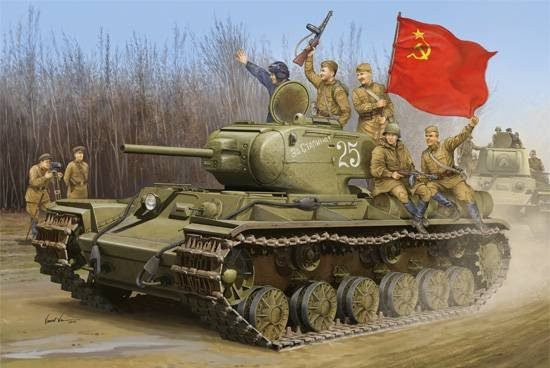 Trumpeter Soviet KV-1S Heavy Tank, Fahrzeuge, Grün - Bild 1