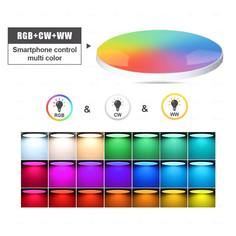Tuya Smart LED Deckenleuchte Zigbee 3.0 und WLAN RGBCW Deckenlampe in Multicolor für Wohnzimmer, kompatibel mit Alexa und Google Assistant - Bild 3