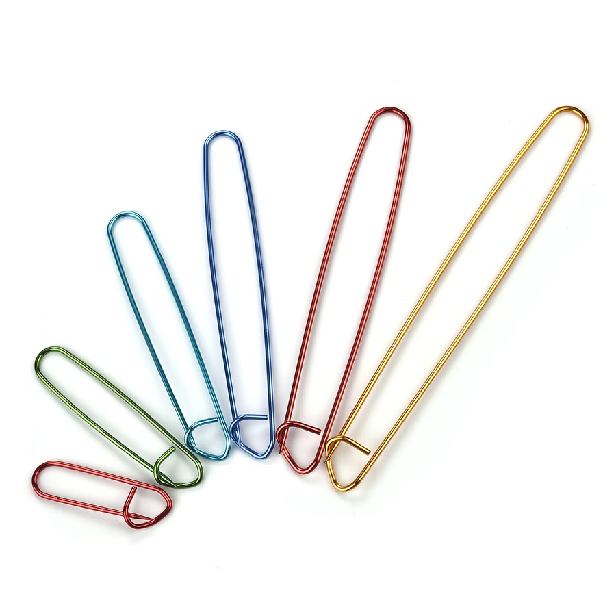 Marker Stichhalter Set aus Metall in Multicolour für Nähen, Stricken und Häkeln, Größe 6-20 cm - Bild 2