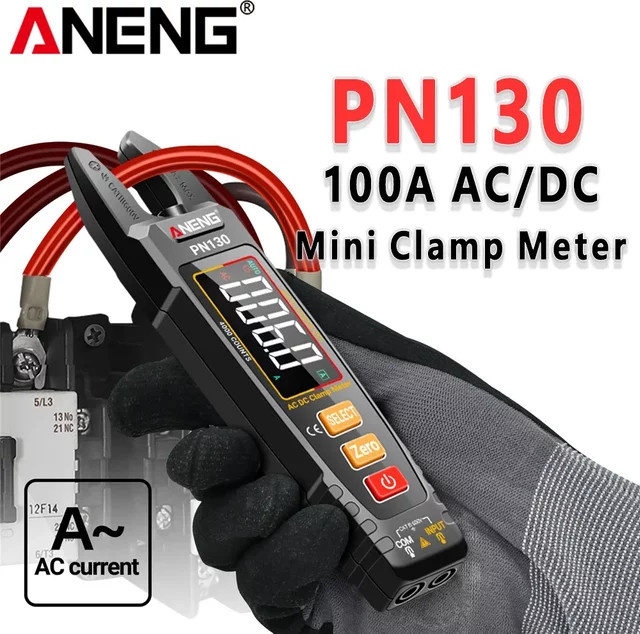ANENG PN130 PN129 Intelligentes Digitales Zangenmessgerät in Schwarz für AC/DC Spannung, Strom, Kapazität und Widerstand - Bild 1