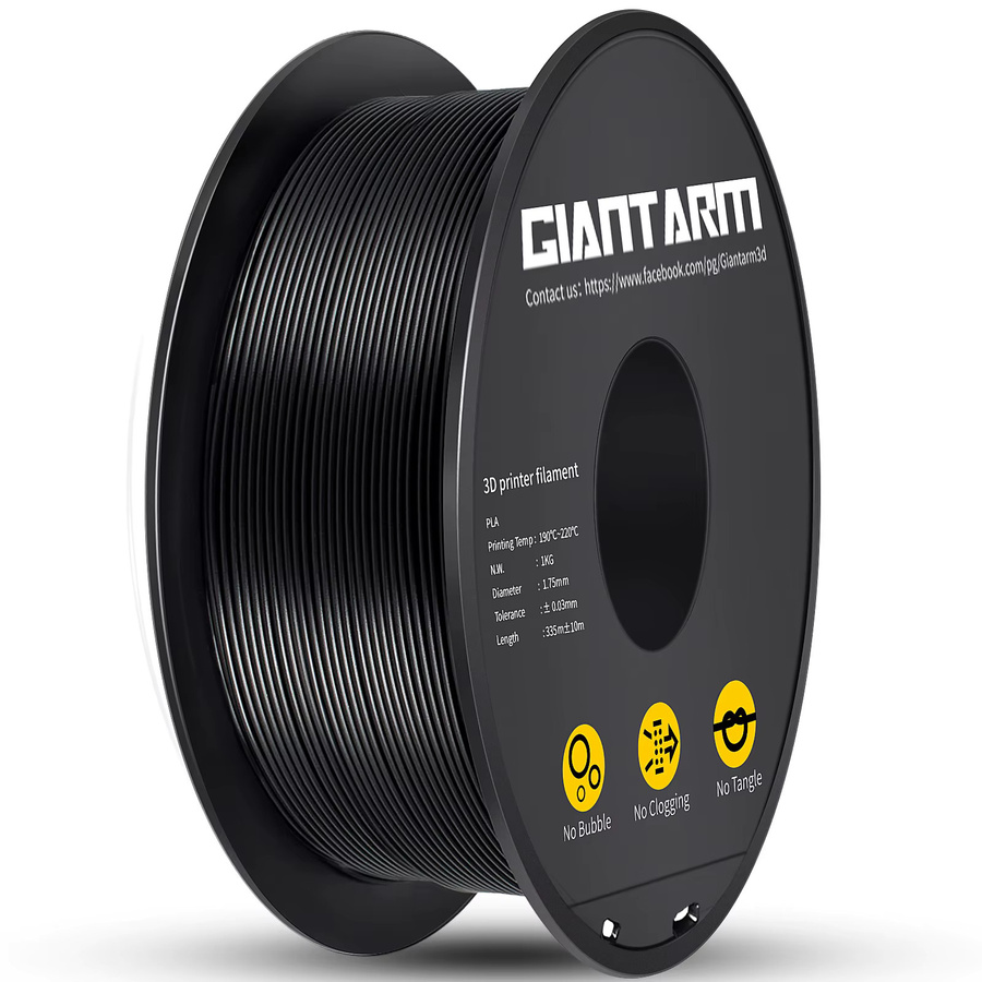 GIANTARM PLA Filament 1,75mm für FDM 3D-Drucker, 1kg, Schwarz oder Braun - Bild 2