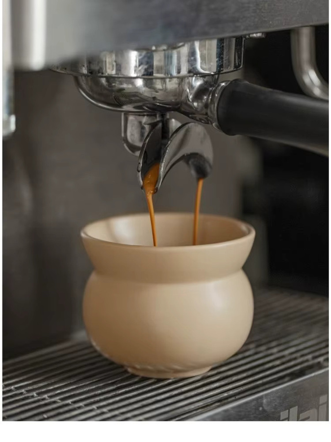 Vintage Keramik Trinkbecher in Solid-Optik für Espresso, Tee oder Milch - Bild 3