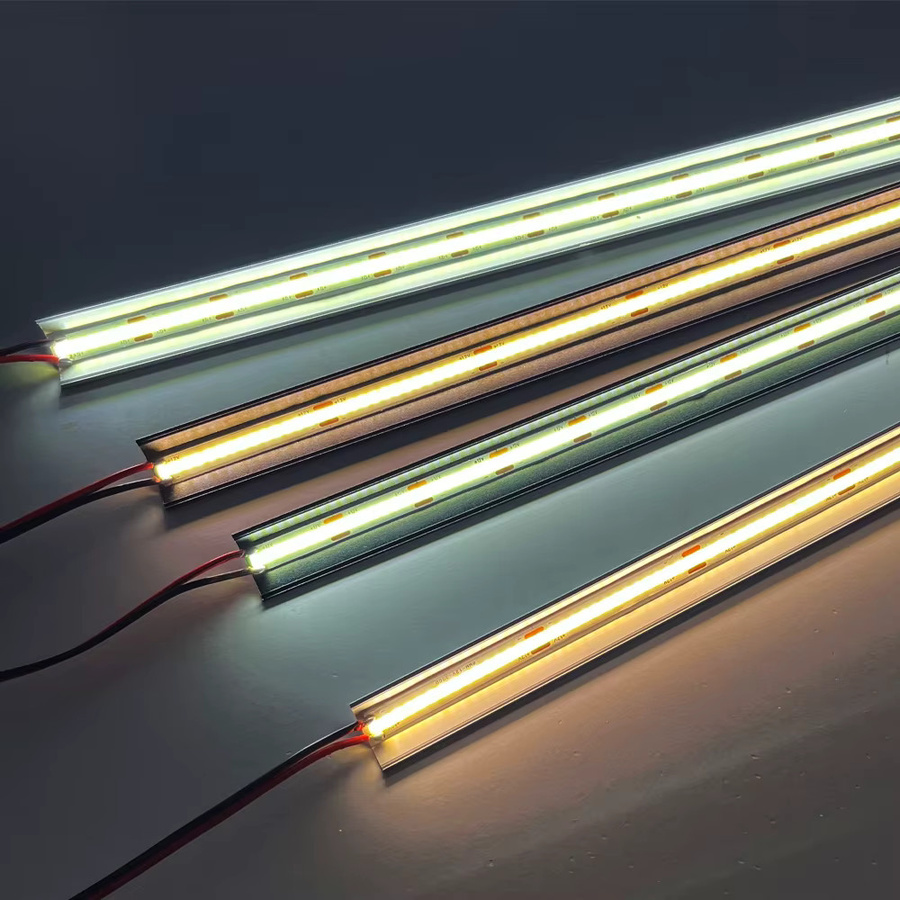 YSRSAI LED Profil Aluminium Kanal mit milchweißem COB Streifen Licht für Innenbeleuchtung, Farbe: Weiß, Länge: 50 cm - Bild 3