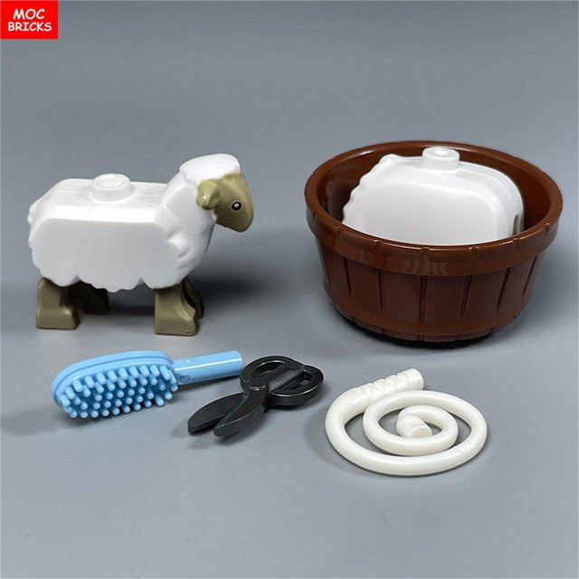 Yiran toy MOC Bausteine Tier Schaf Bauernhof, Lernorientiertes Spielzeug, ab 6 Jahren - Bild 1