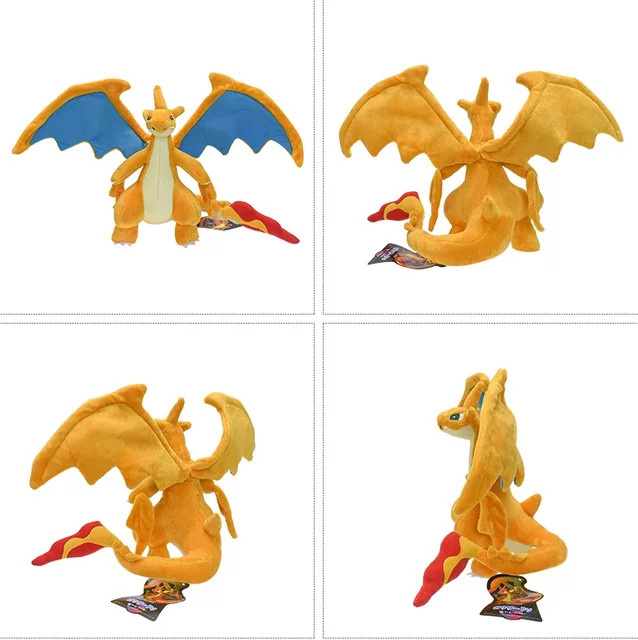 DUODUOBAO Evolution Mega Charizard Y Plüschtier Puppe, Pokémon, Orange - Bild 1