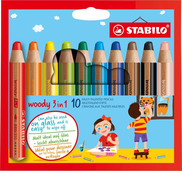 STABILO Woody Swano 3 in 1 Bunt / Mehrfarbig Set im Etui - Bild 1