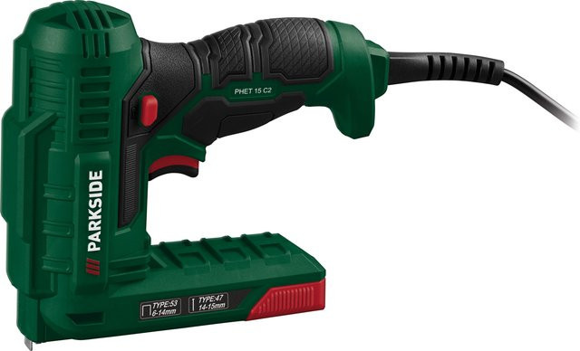 Parkside Elektrotacker und -nagler PHET 15 C2 in Grün - Bild 1