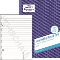 Avery Zweckform Durchschreibebuch 904 in A5, weiß und blau - Bild 1