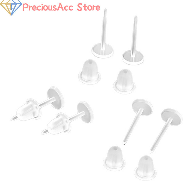 Velishy Ohrring Studs, Kunststoff, Transparent, Unisex - Bild 1
